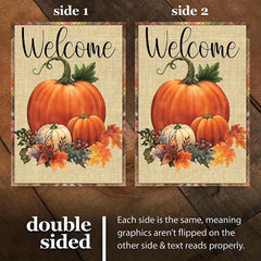 Autumn Harvest Welcome Garden Flag