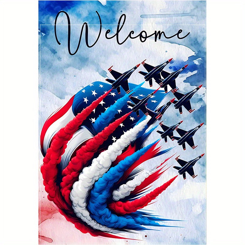 4th of July Welcome Garden Flag