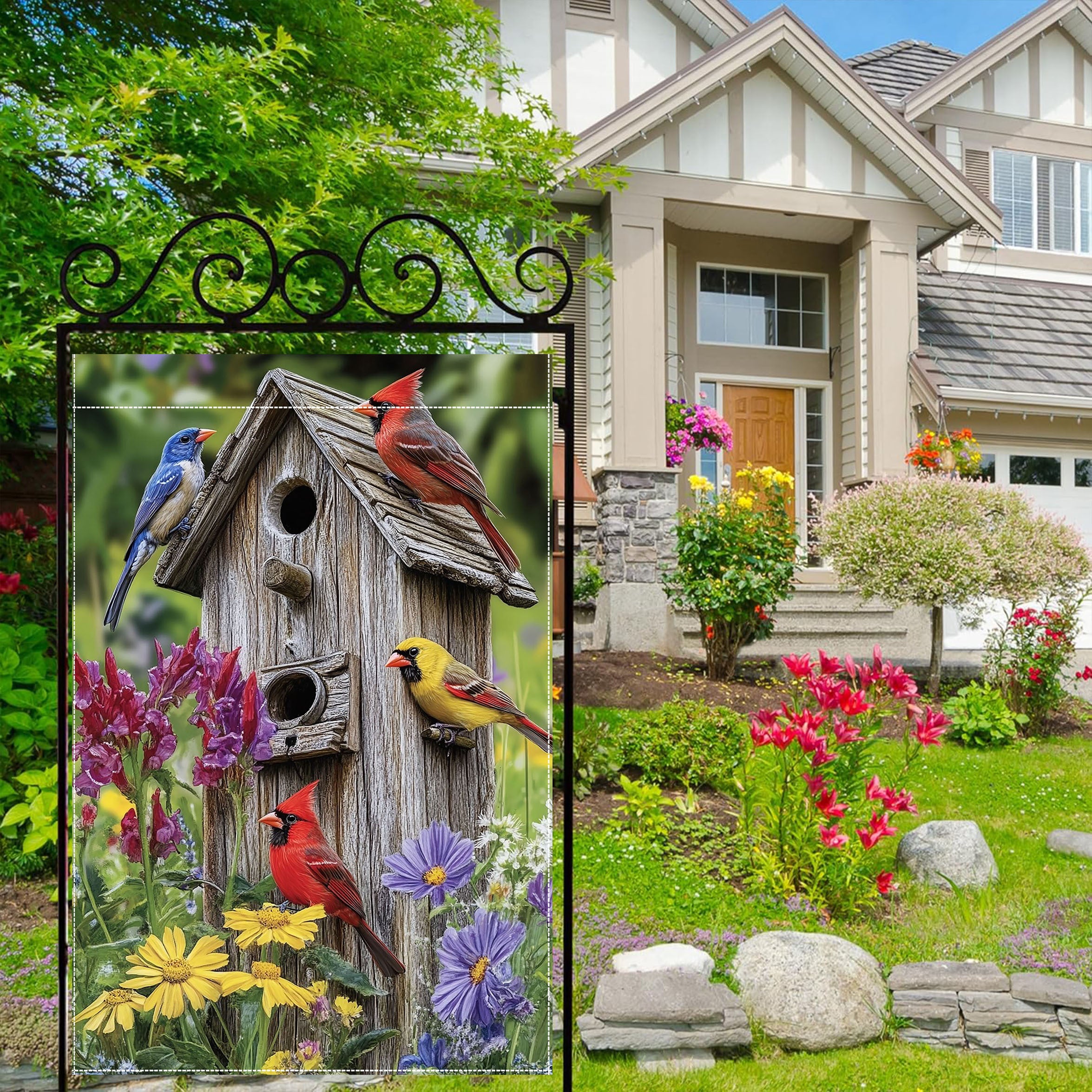 Vibrant Double-Sided Garden Flag