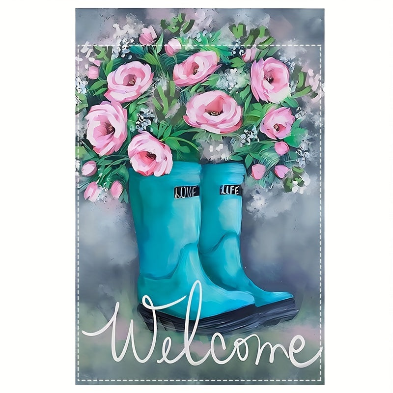 Spring Welcome Garden Flag