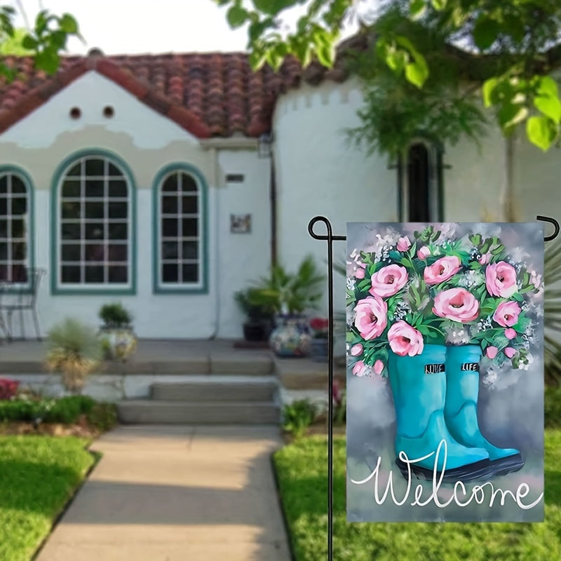 Spring Welcome Garden Flag