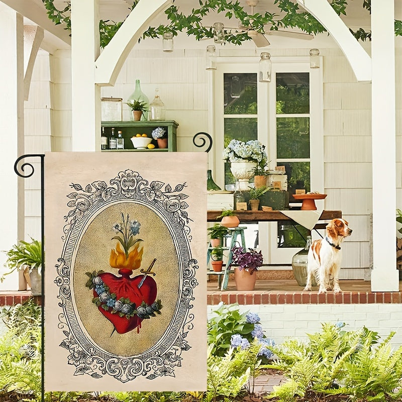 Sacred Heart Garden Flag