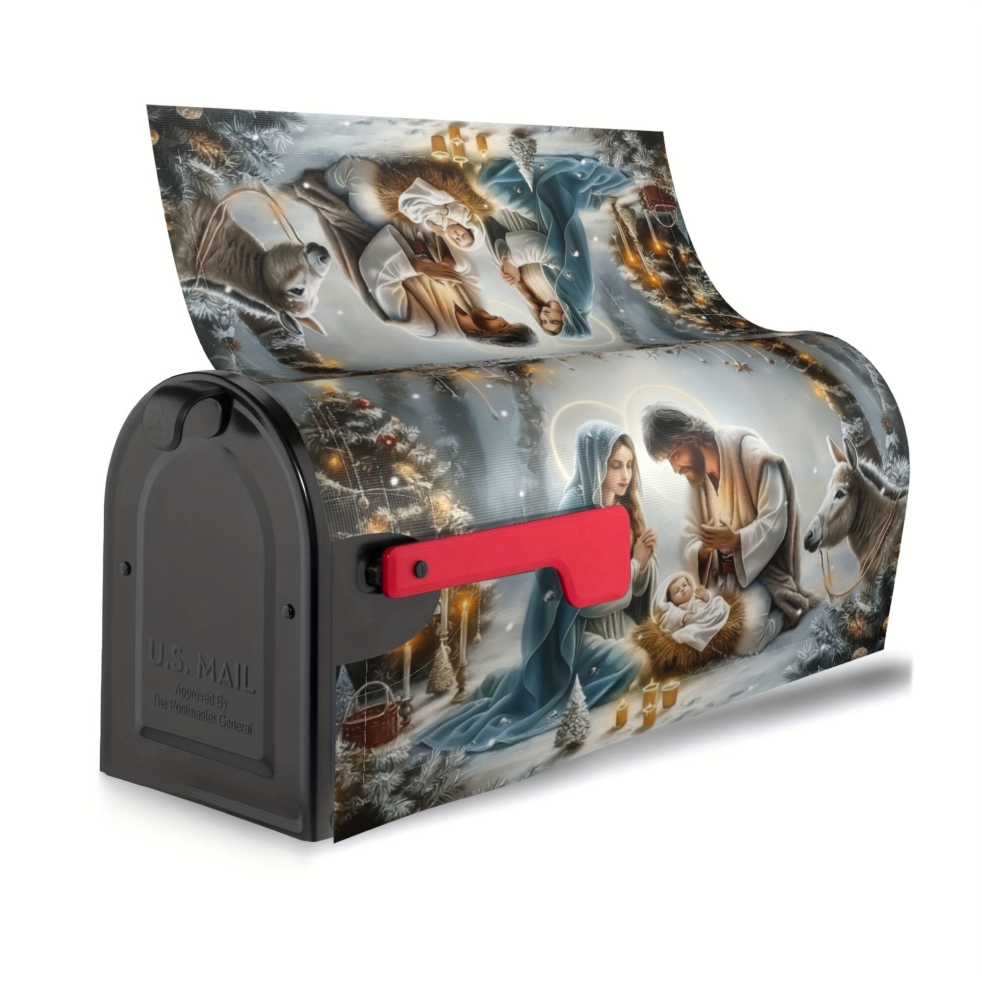 Nativity Scene Mailbox Cover