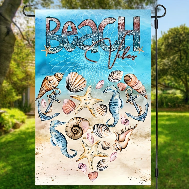 Beach Theme Holiday Garden Flag