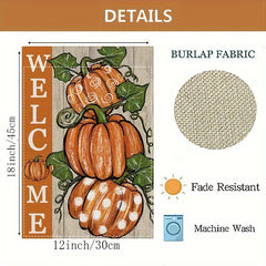 Fall Thanksgiving Pumpkins Garden Flag