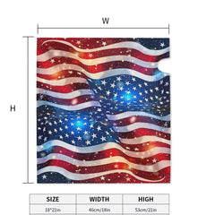 Vibrant American Flag Mailbox Cover Wrap