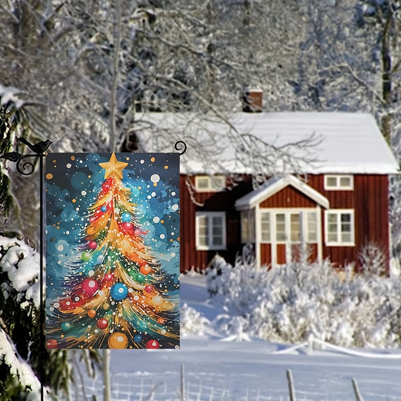 Christmas Tree Garden Flag