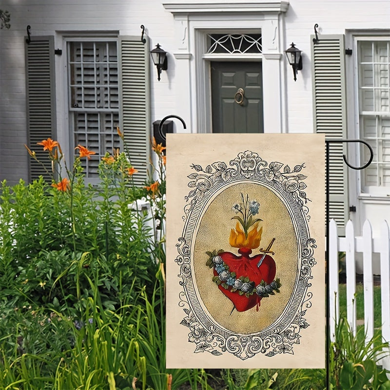 Sacred Heart Garden Flag