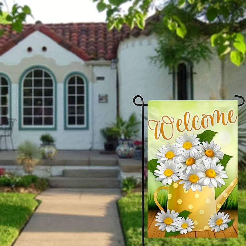 Vibrant Spring Welcome Garden Flag