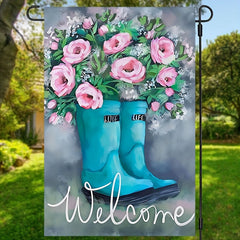 Spring Welcome Garden Flag