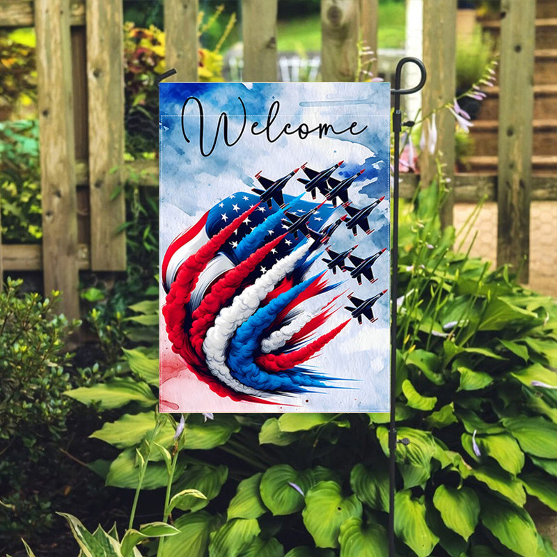 4th of July Welcome Garden Flag