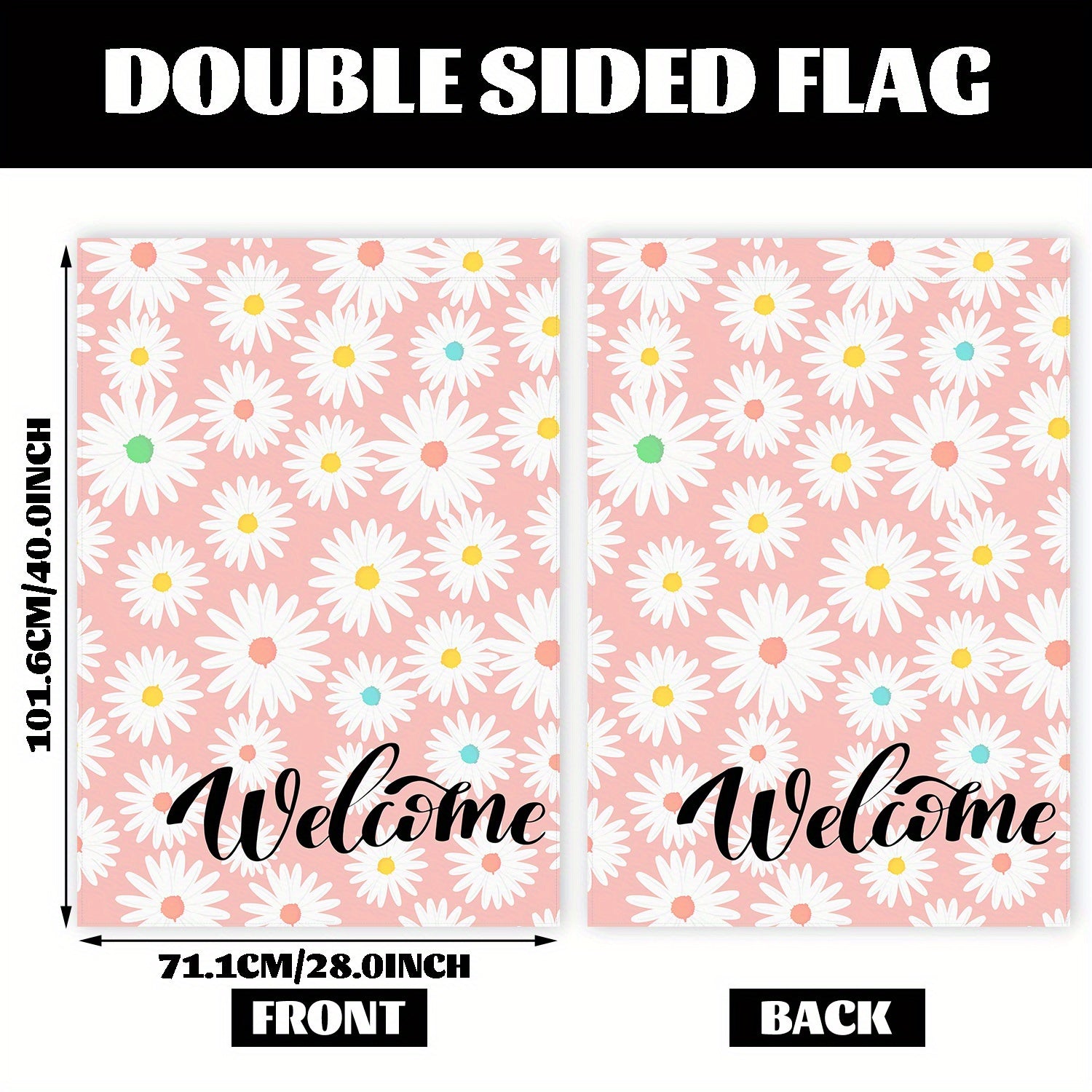 Daisy Delight Welcome House Flag